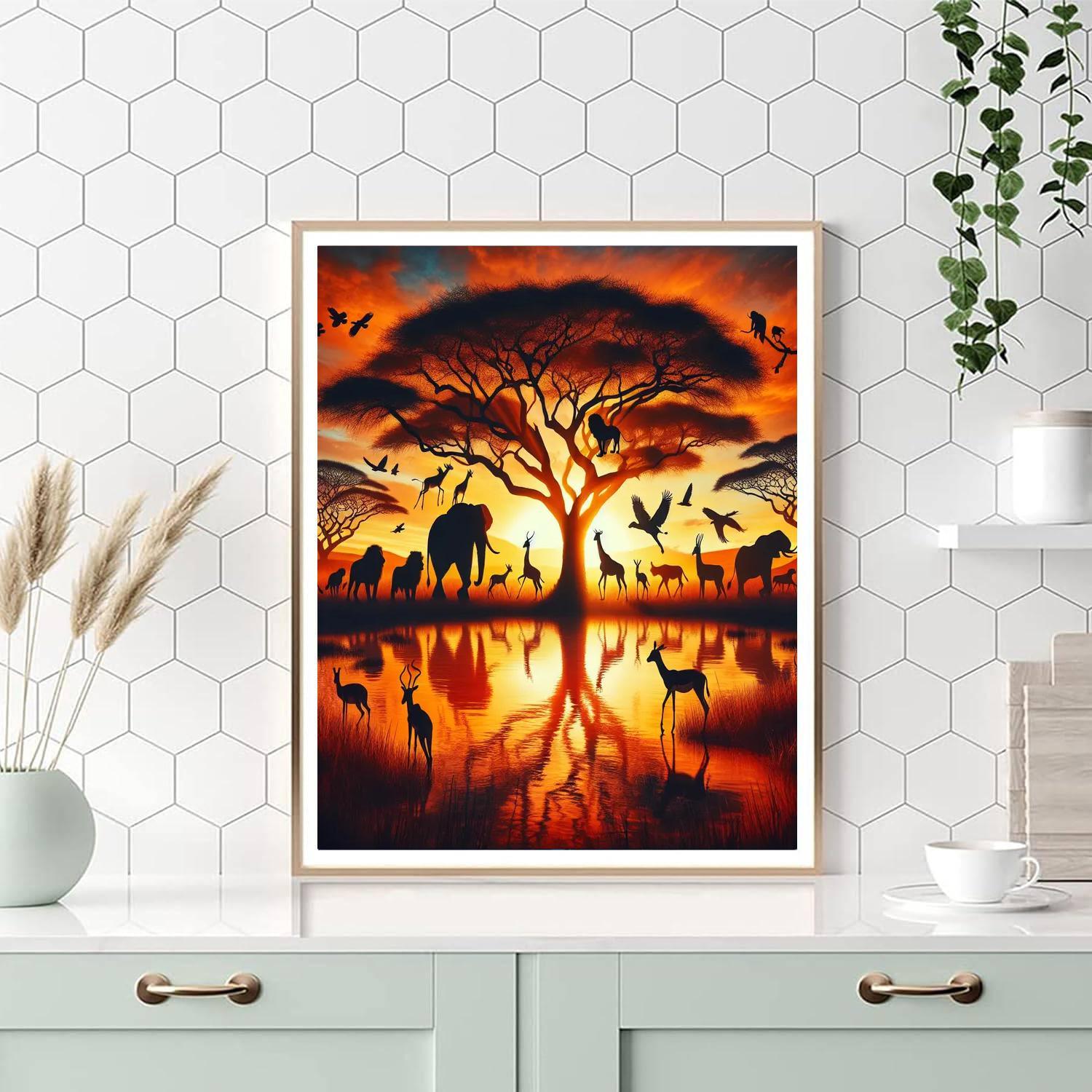 Wild Savannah Horizon Paint By Numbers