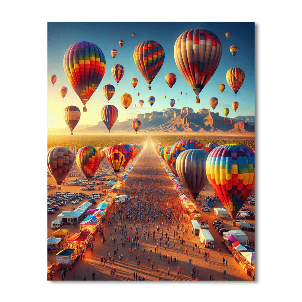The Balloon Fiesta Painting Number Kit