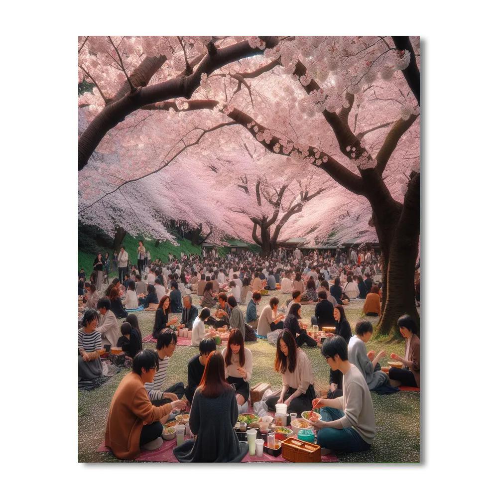 Hanami Festival Numbered Painting Kits