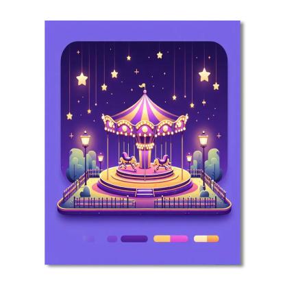 Starlit Night At The Fair Paint By Numbers Art