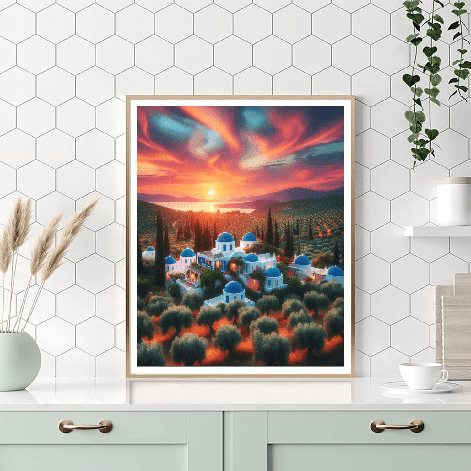 Grecian Sunset Retreat Paint By Numbers