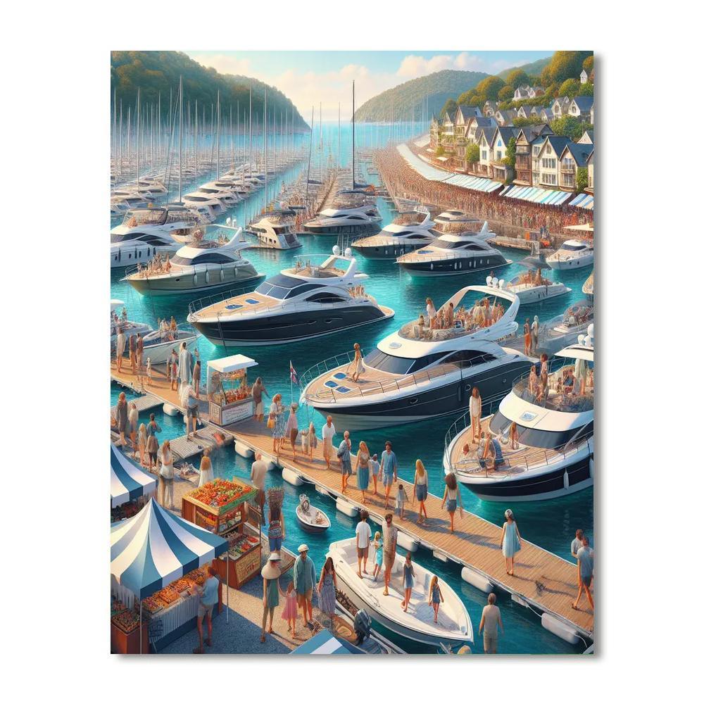 Jersey International Boat Show Numbered Painting Kits