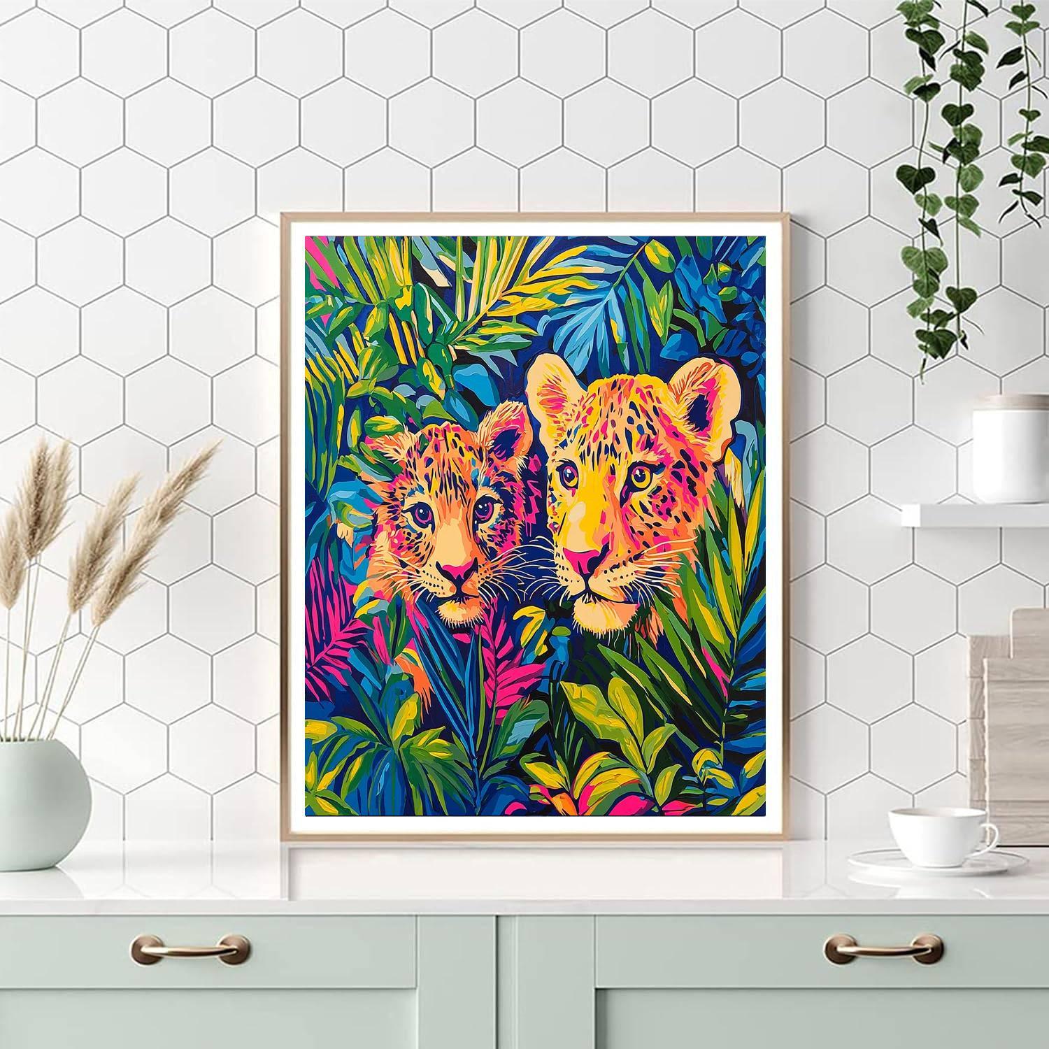 Andy Warhol Inspired Warhol's Electric Wildlife  Numbered Painting Kits