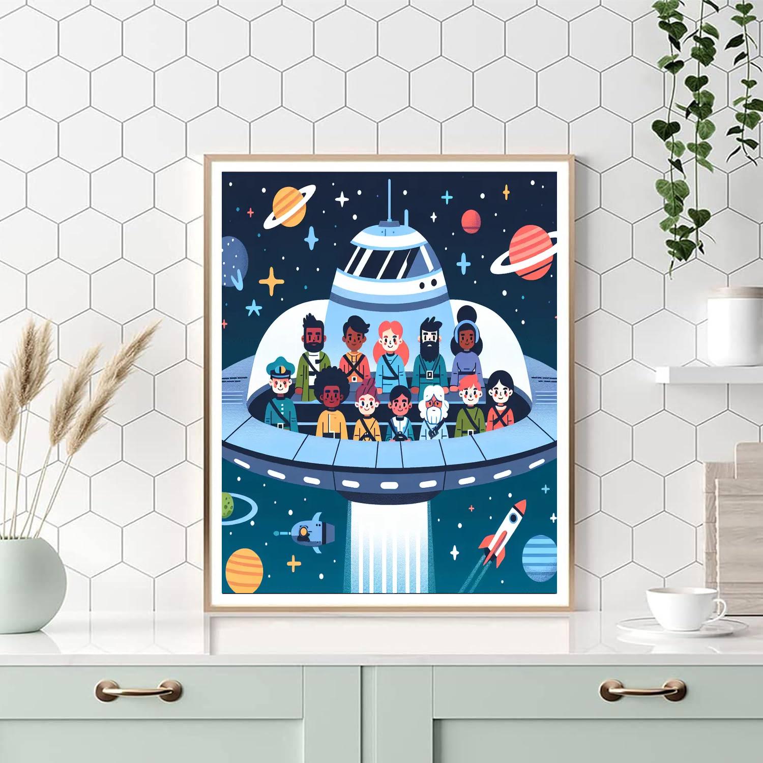 Space Pirate Voyage Paint By Color