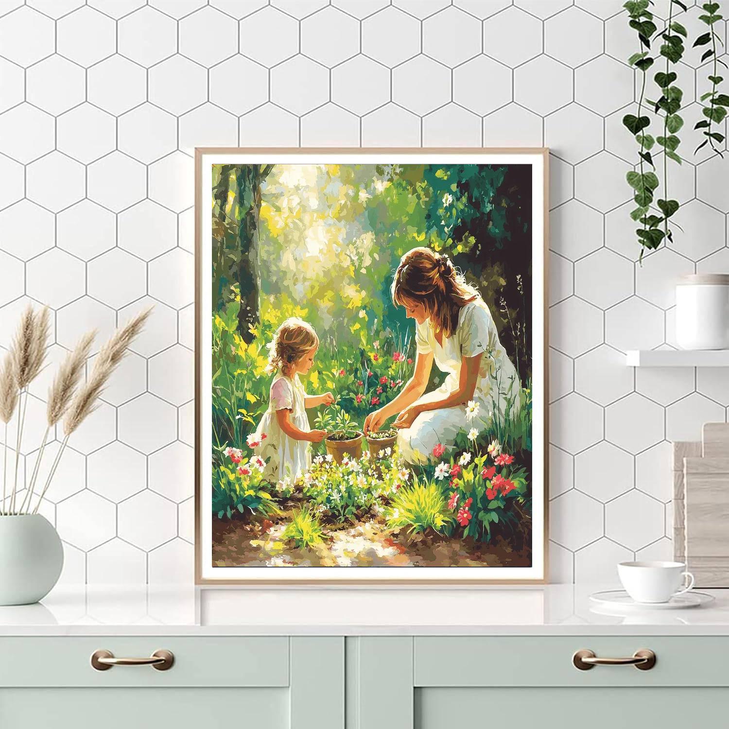 Garden Of Mother's Dreams Number Painting