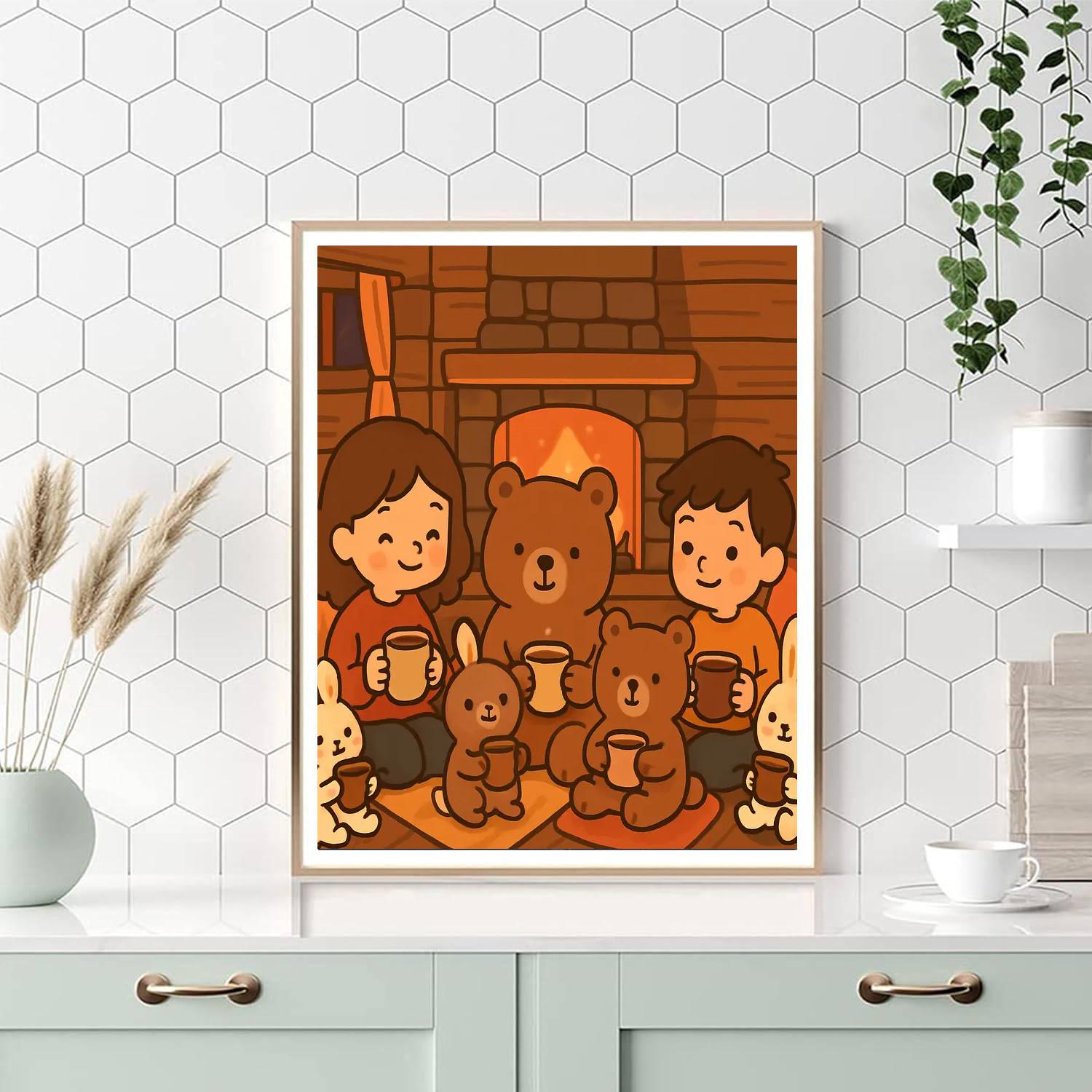 Cuddle Up In A Cozy Cabin Paint By Number