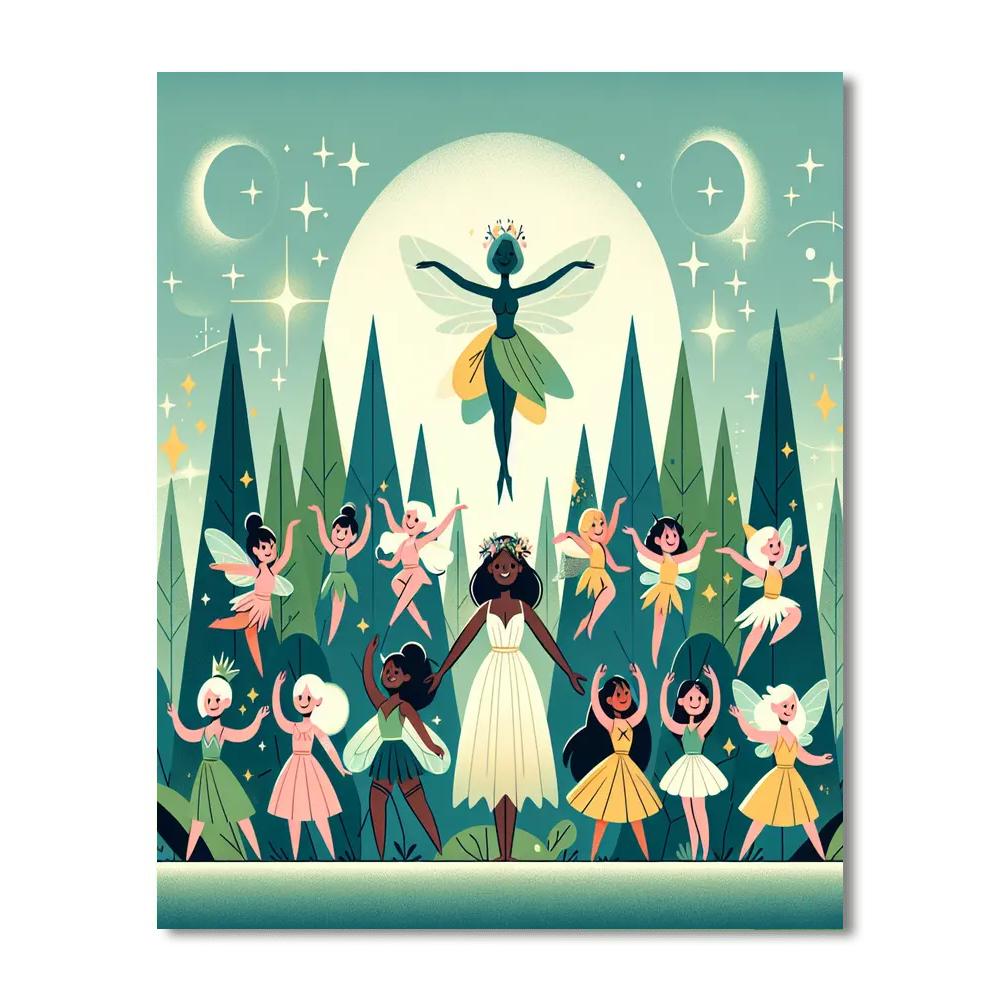 Forest Fairies Fiesta Paint By Number