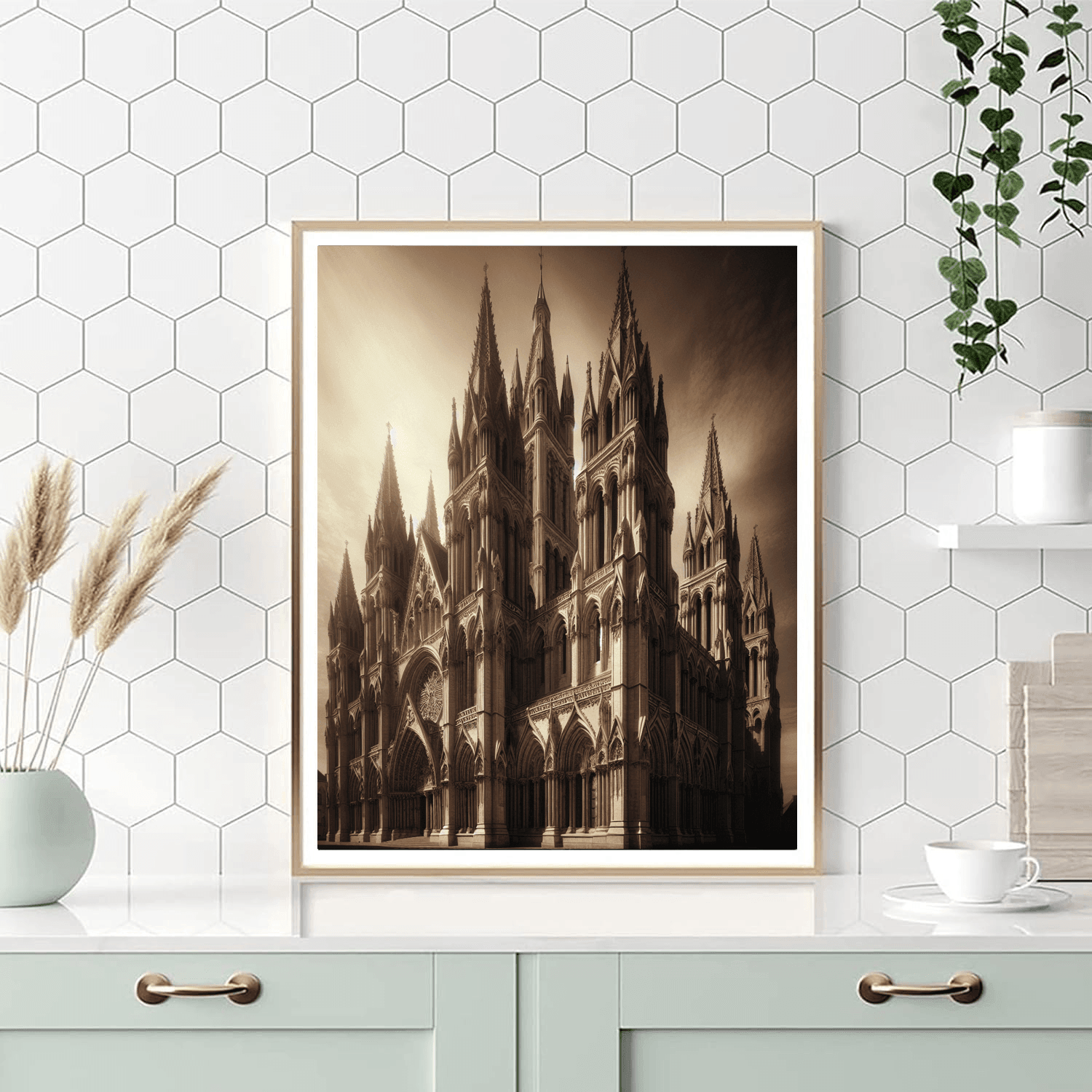 Gothic Cathedral Glory Number Painting