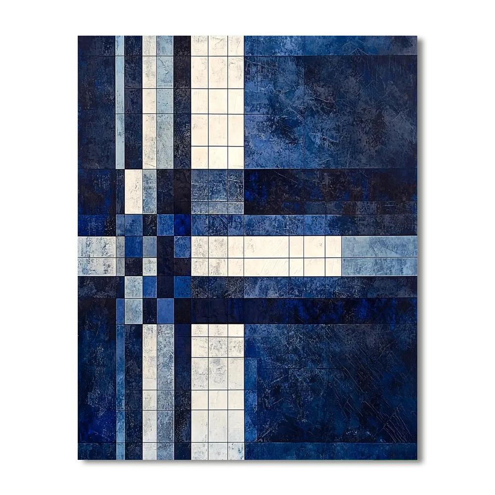 Kazimir Malevich Inspired Celestial Grids  Numbered Painting Kits
