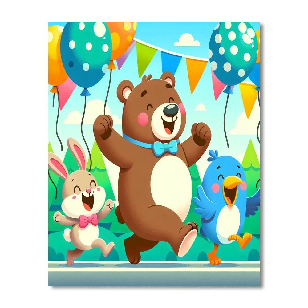 Animal Friends Parade Paint By Number