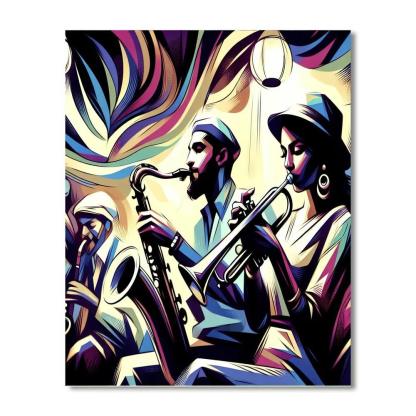 Jazz Night Escape Paint By Number
