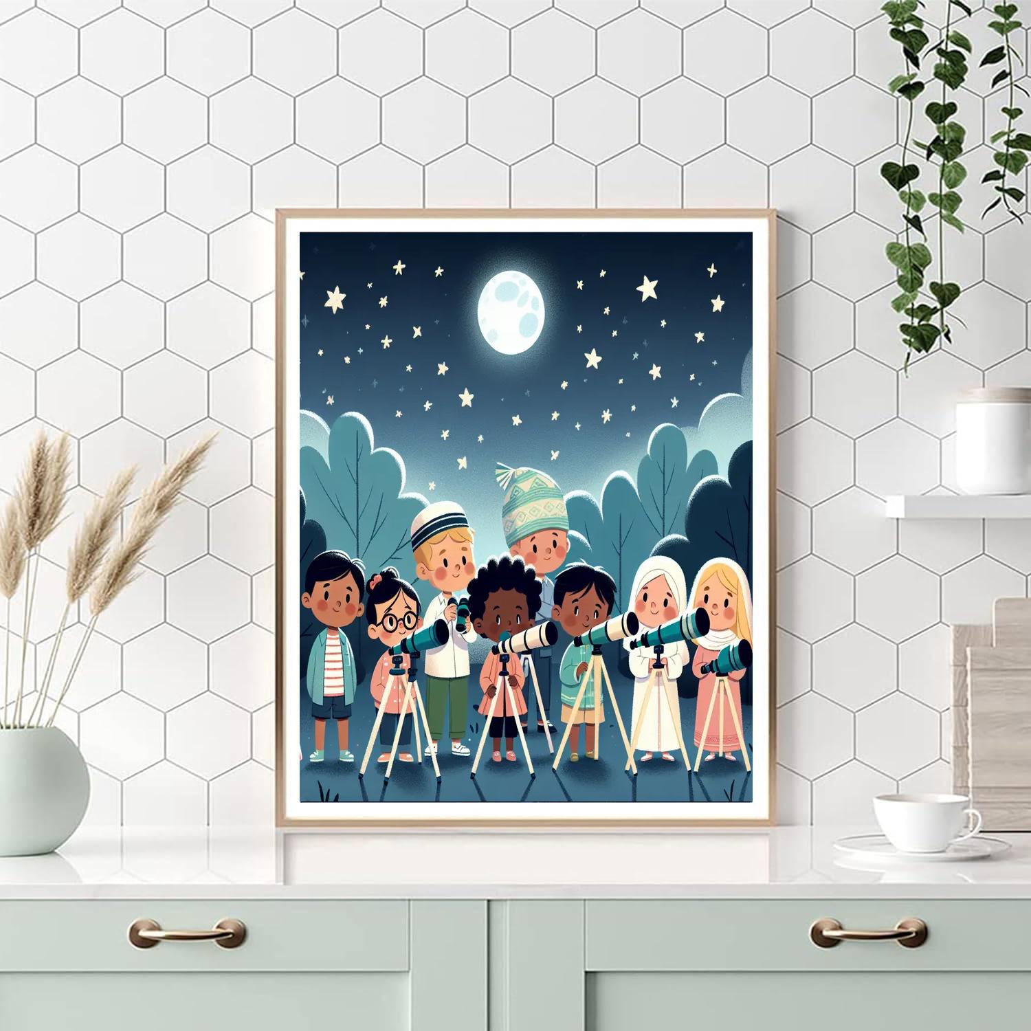 Starry Night Sky Explorers Numbered Painting Kits