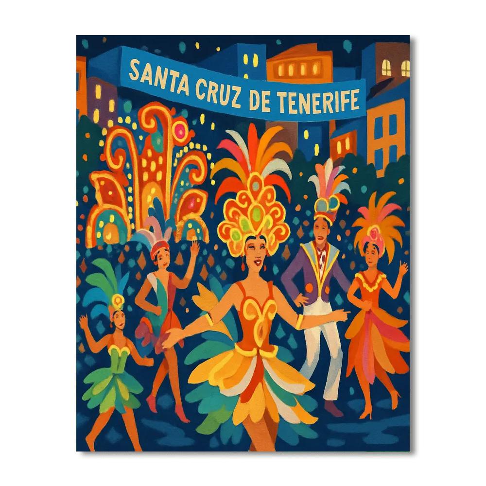 Santa Cruz De Tenerife Carnival DIY Paint By Numbers