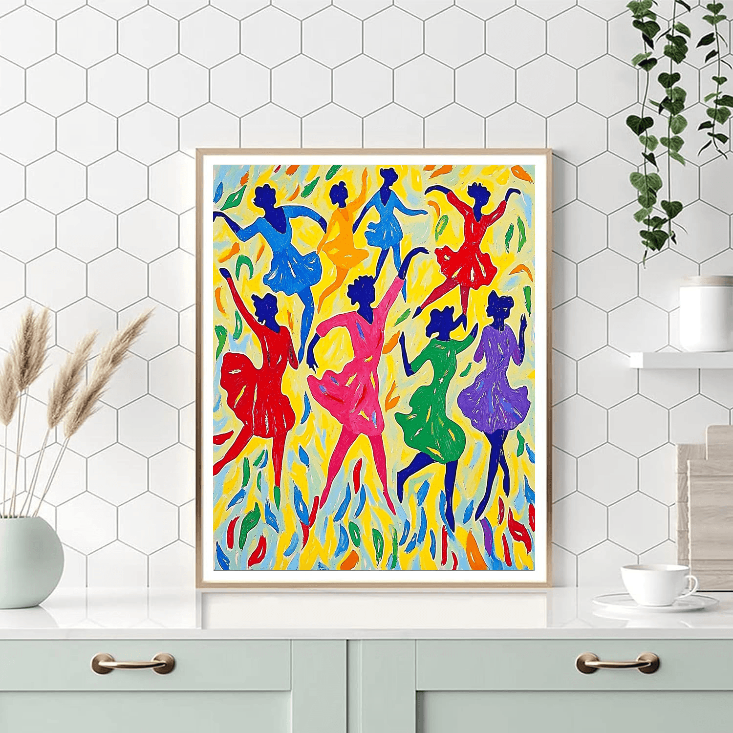 Henri Matisse Inspired Melody In Motion  Paint By Numbers Art