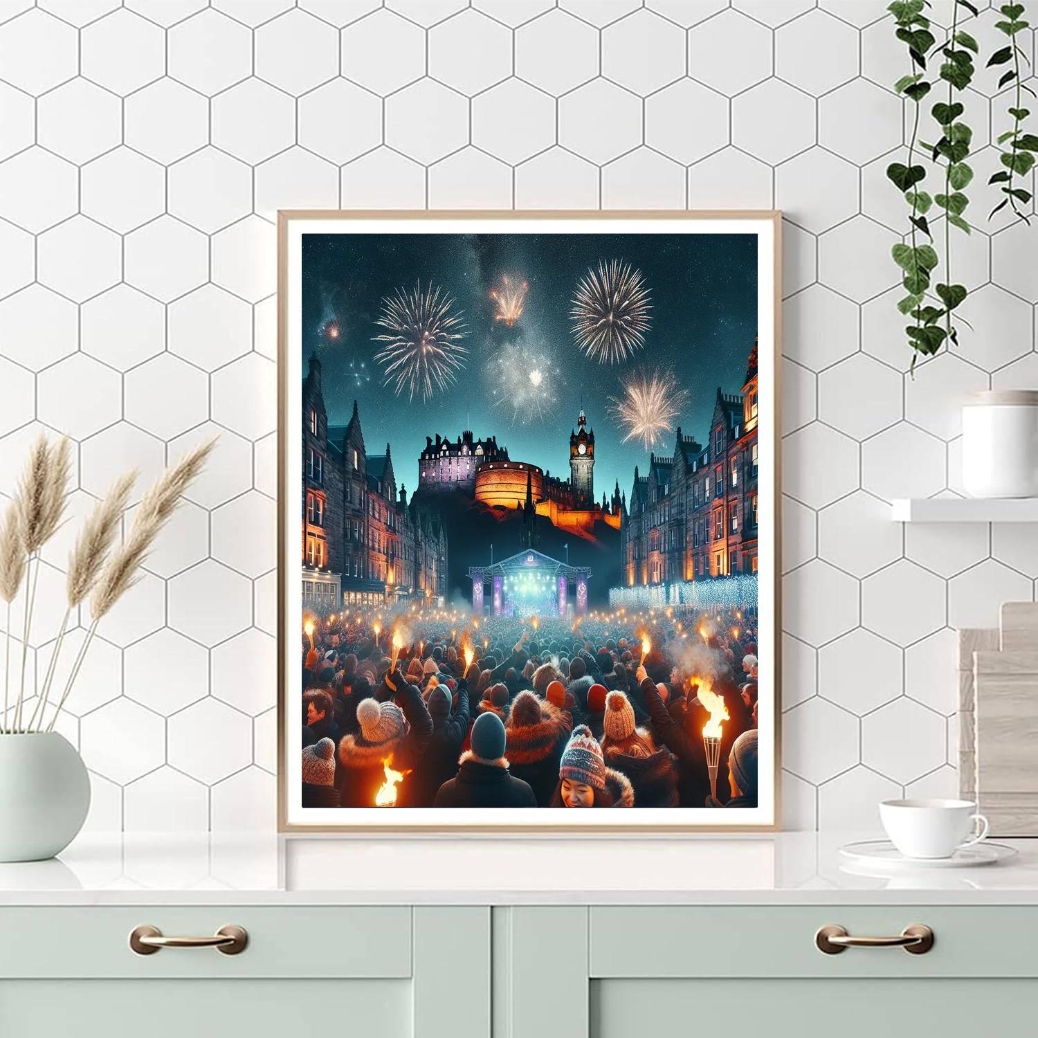 Edinburgh Hogmanay - Edinburgh Painting Number Kit