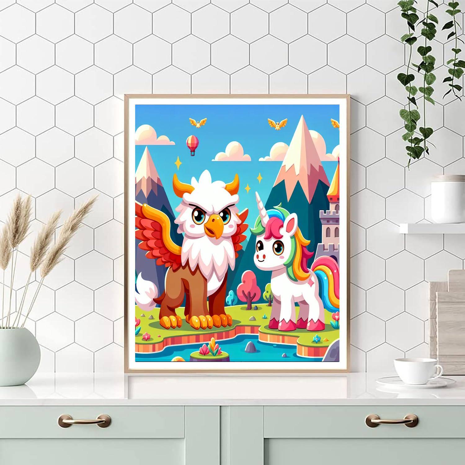 Fantasy Creatures' Kingdom Numbered Painting Kits