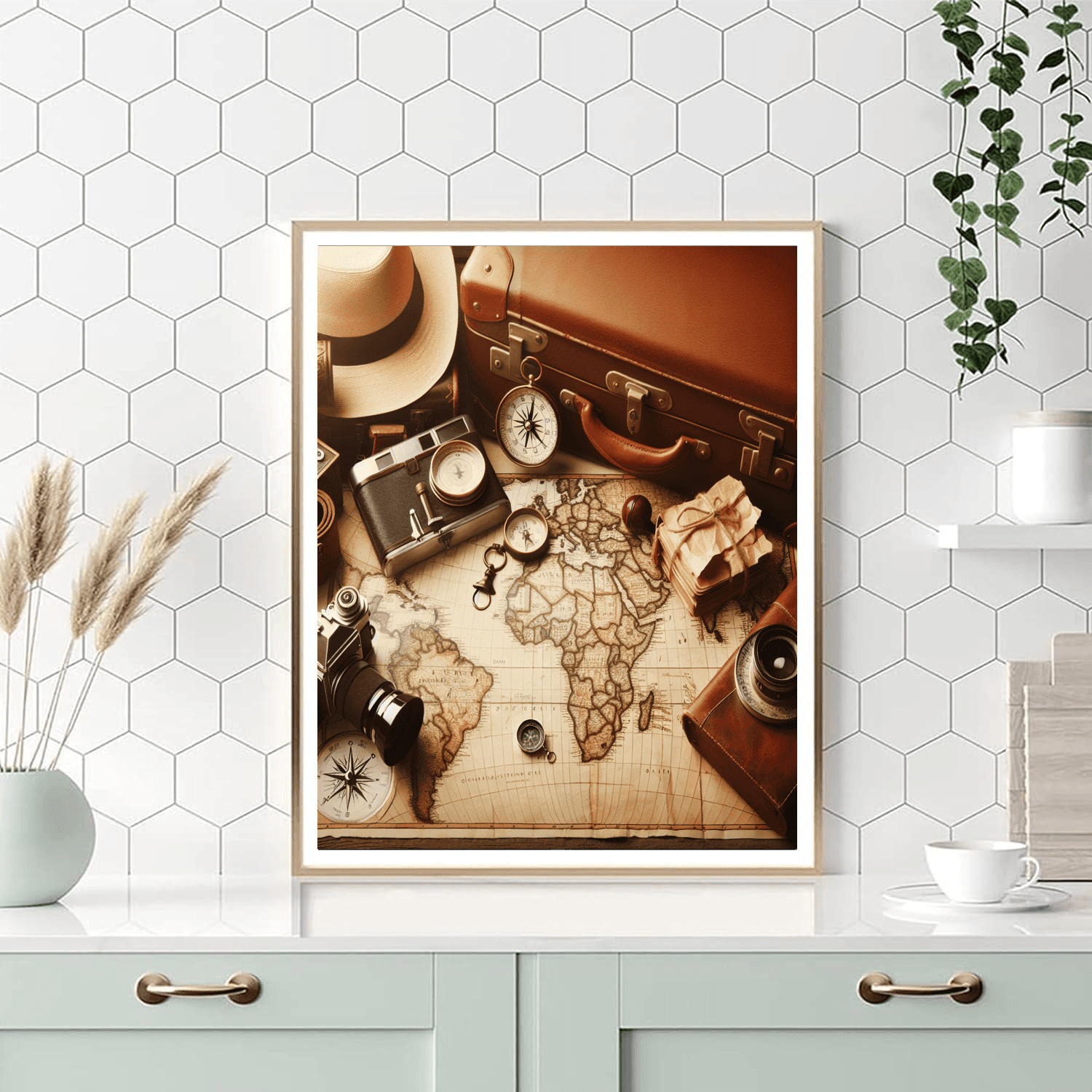 Sophisticated Vintage Travel Paint By Color