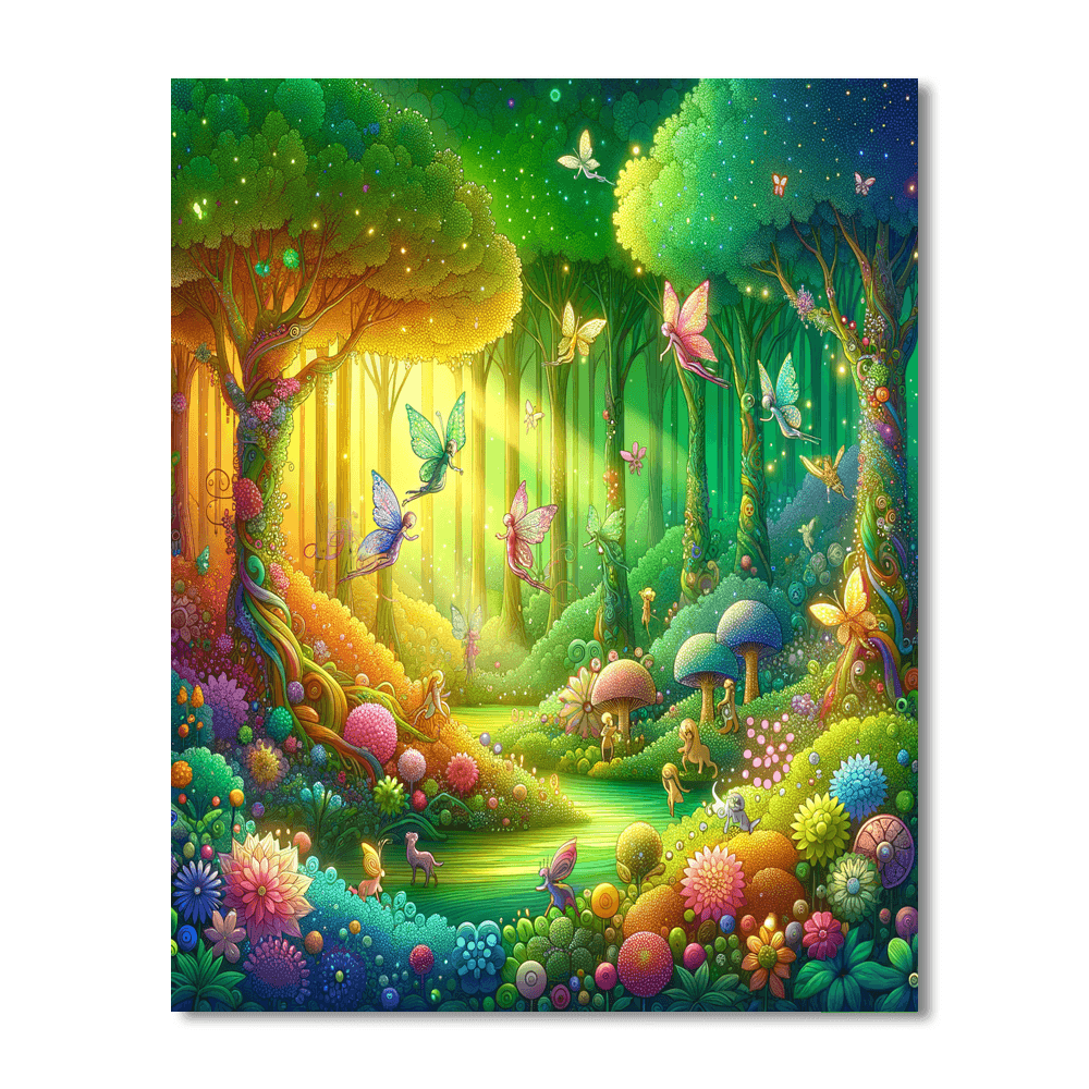 Enchanted Glade Painting By Numbers Kit