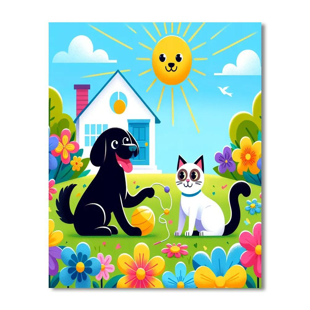 Cuddly Pet Adventures Paint By Numbers