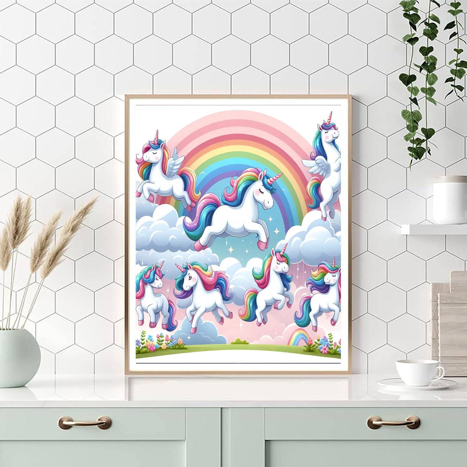 Mystical Unicorn Haven Numbered Painting Kits