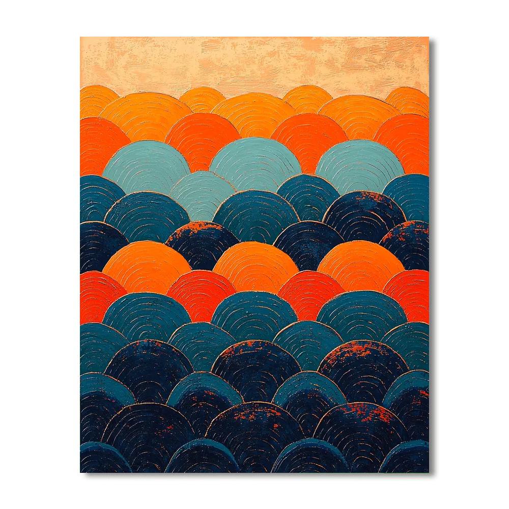 Frida Kahlo Inspired Waves Of Resilience  Painting By Numbers Kit