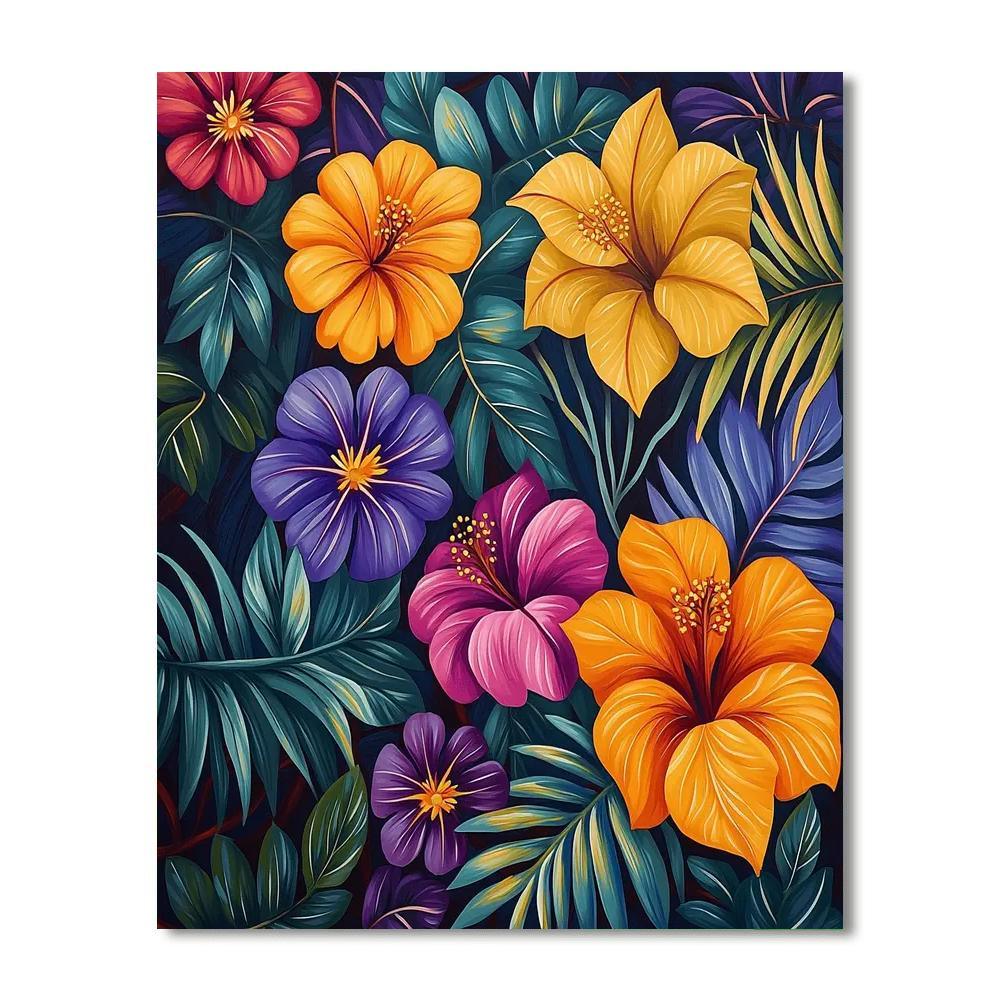 Frida Kahlo Inspired Kahlo's Botanical Paradise  Numbered Painting Kits