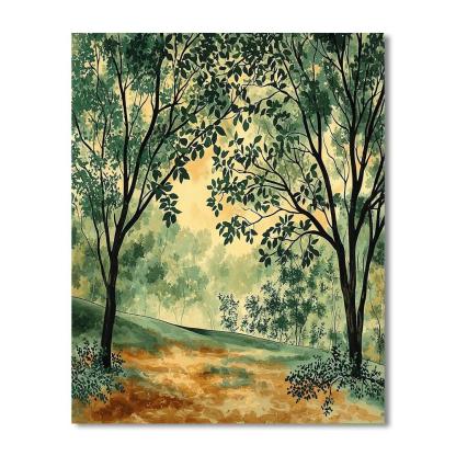 Nandalal Bose Inspired Breeze Of Harmony  Painting Number Kit