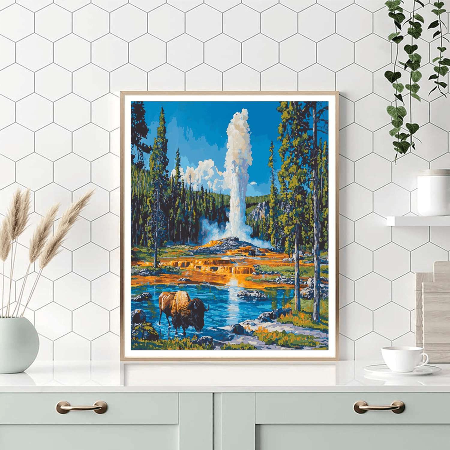 Yellowstone National Park DIY Paint By Numbers