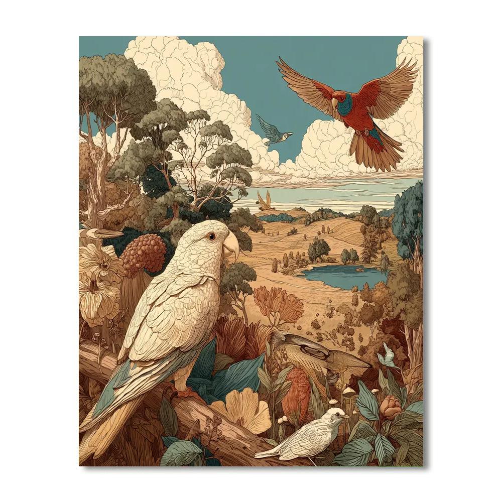 Raphael Inspired Raphael's Serene Wildlife  Paint By Number