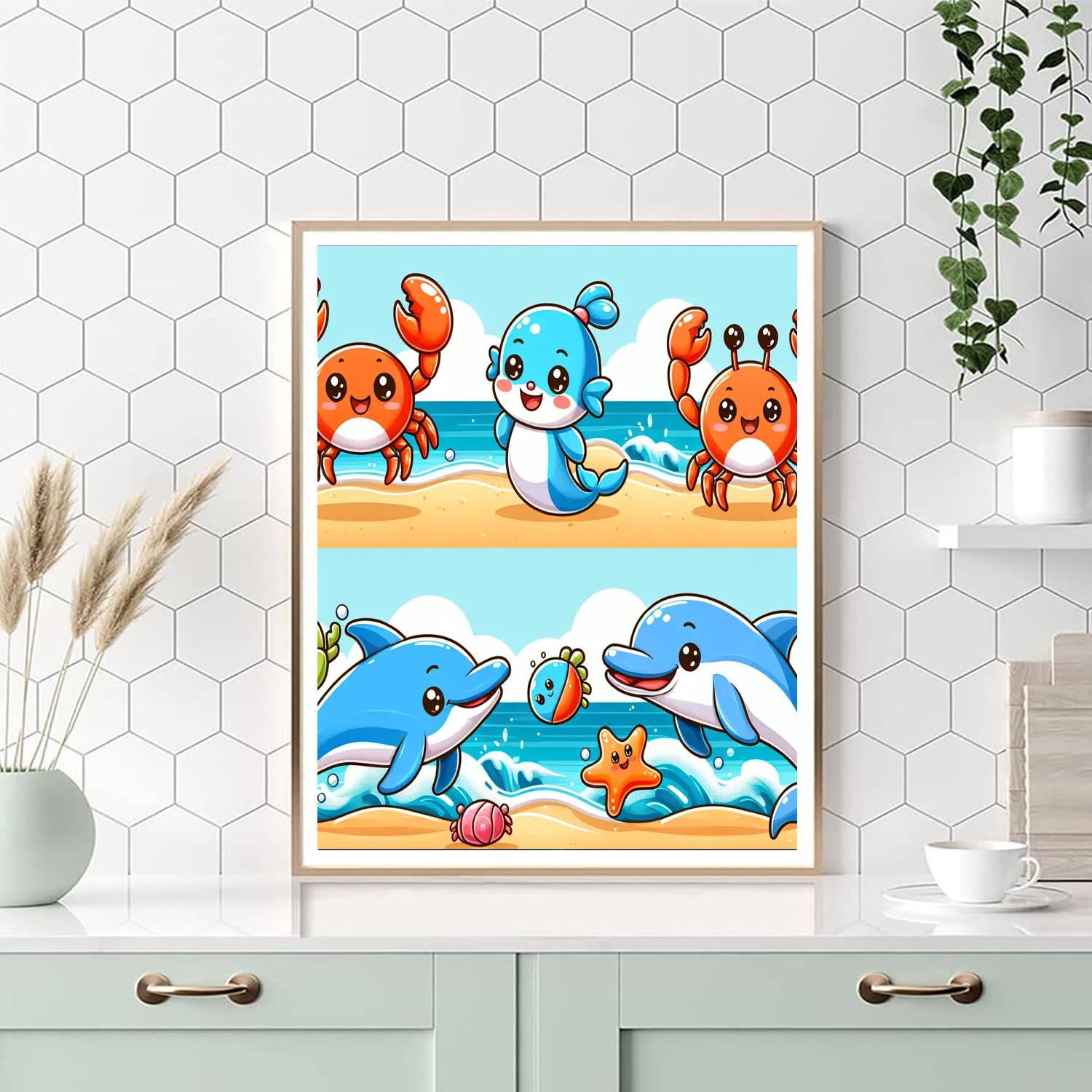 Bubblegum Beach Bash Painting By Numbers Kit