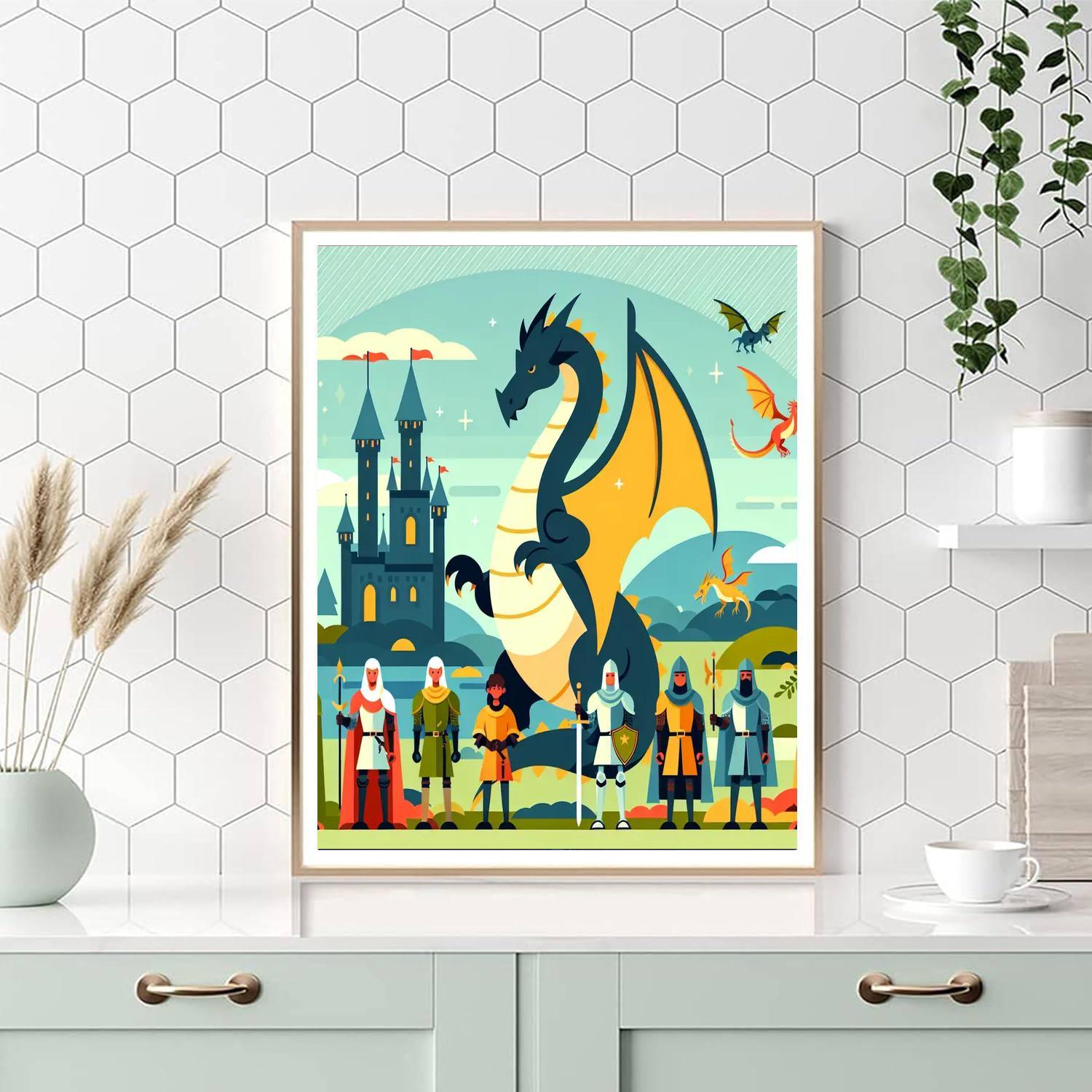 Dragon's Kingdom Paint By Number