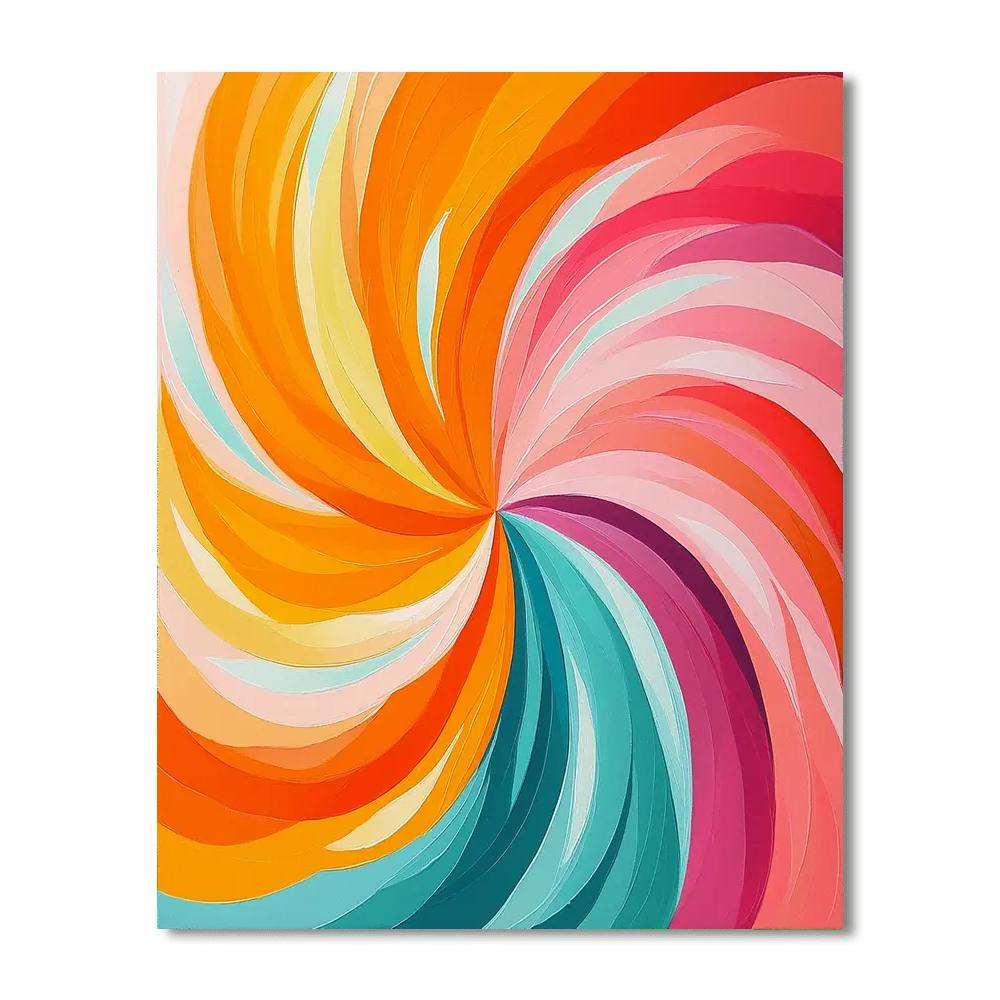 Georges Seurat Inspired Joyful Swirls  Paint By Number