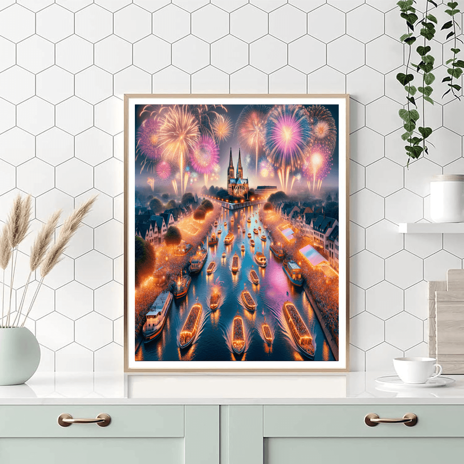 Kölner Lichter - Germany Number Painting