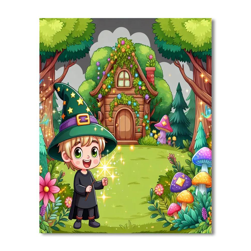Woodland Wizard's Retreat Paint By Numbers Kits