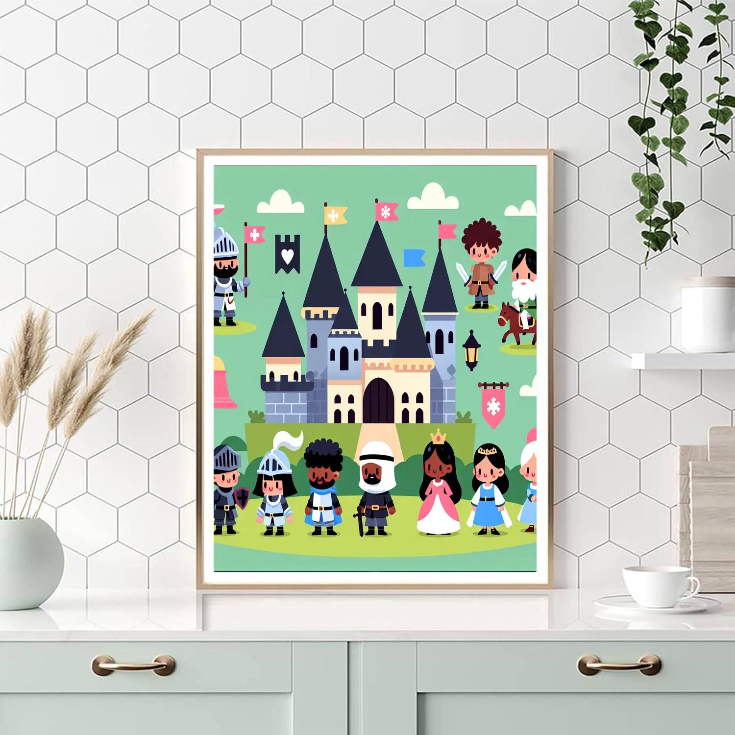 Historic Castle Conquest Number Painting