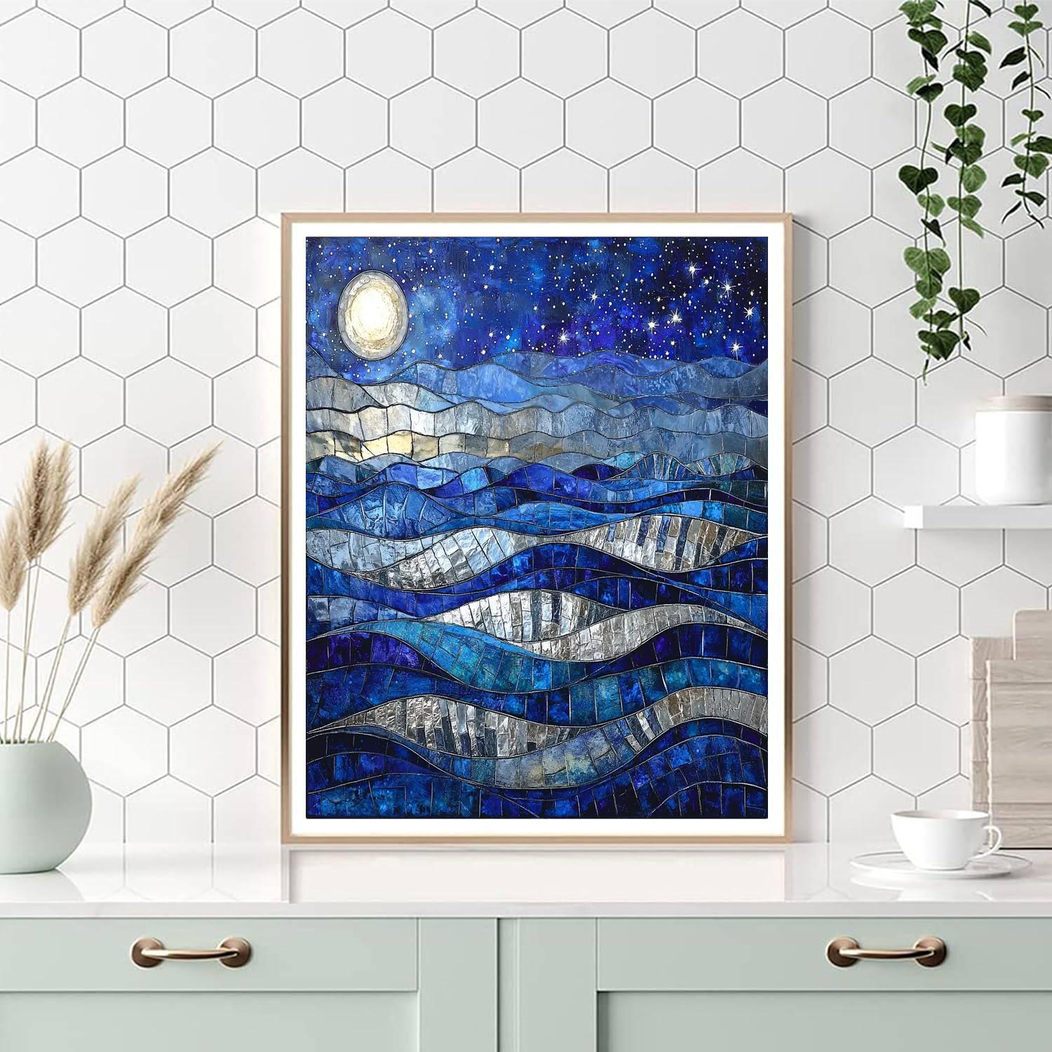 Michelangelo Inspired Celestial Tides Of Tranquility  Numbered Painting Kits