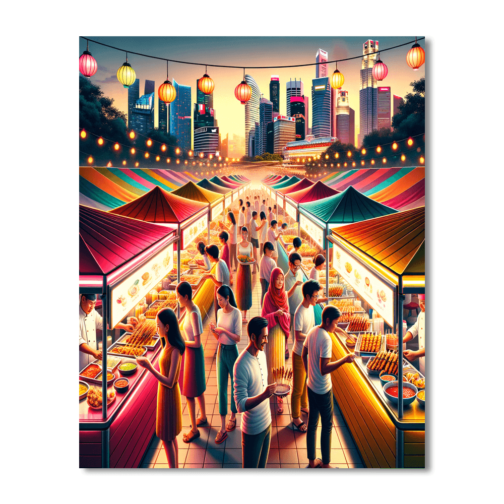 Singapore Food Festival - Singapore Paint By Number