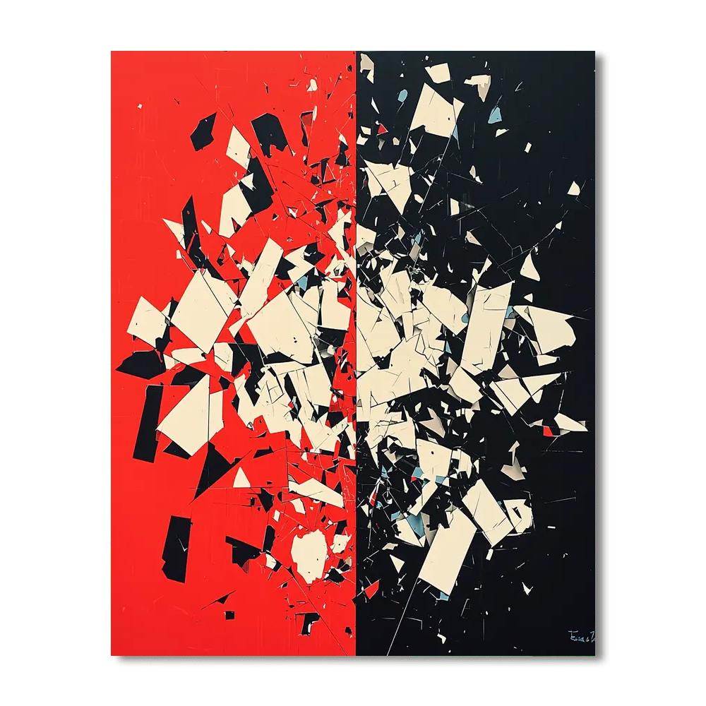 Banksy Inspired Consumer Detritus  DIY Paint By Numbers