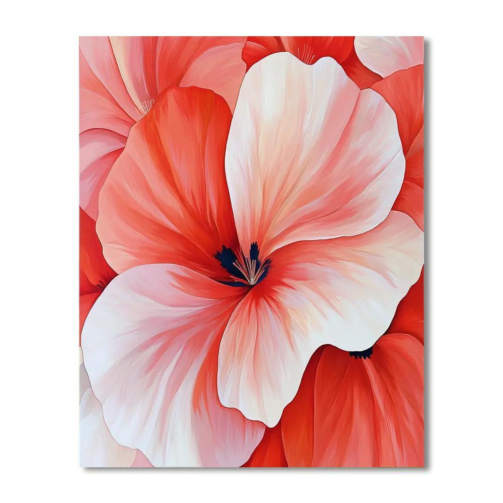 O'Keeffe Inspired Enchanted Garden Blooms  DIY Paint By Numbers