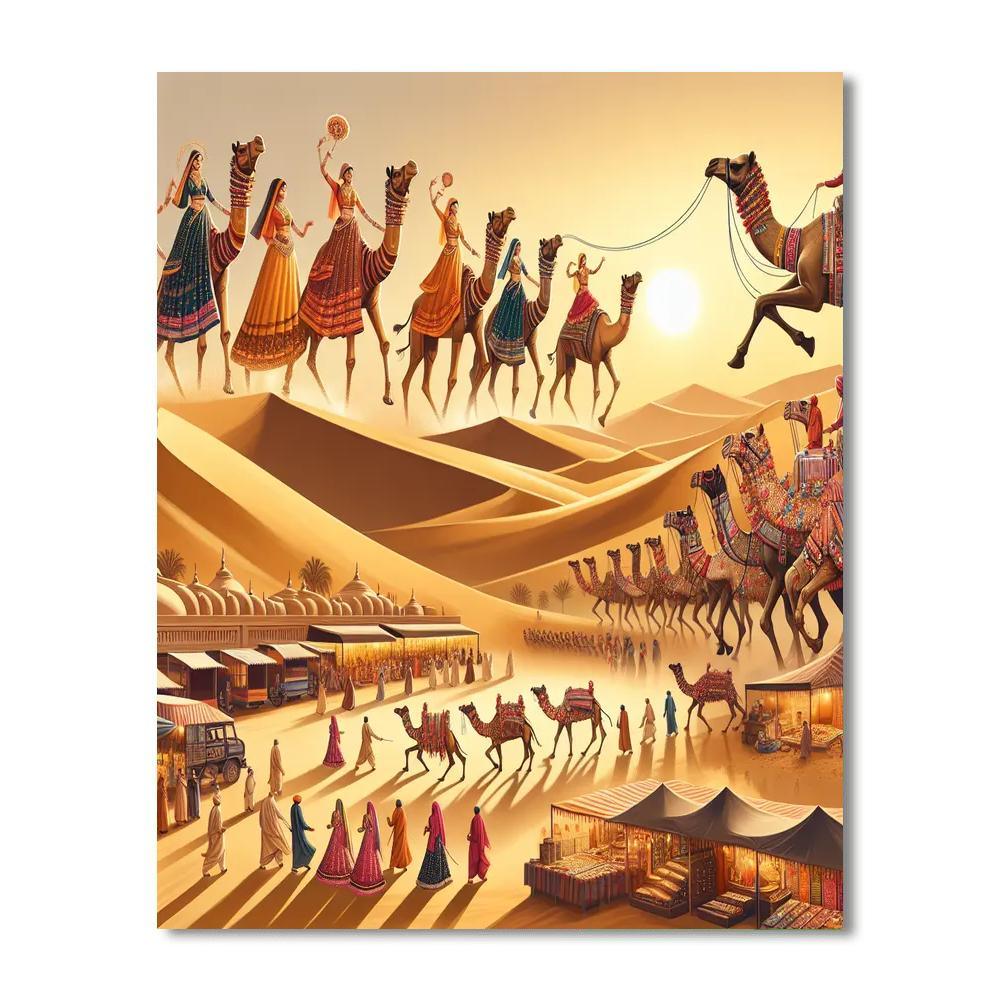 Jaisalmer Desert Festival Numbered Painting Kits