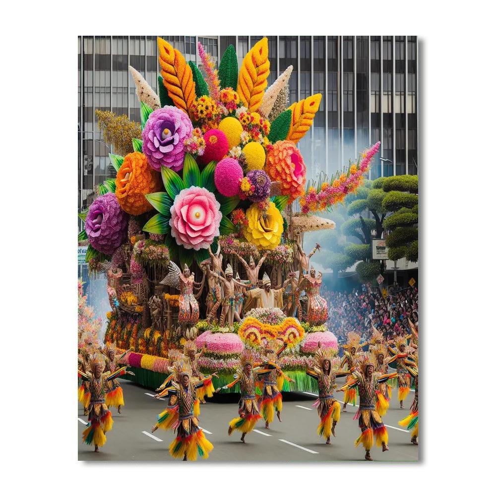 Panagbenga Flower Festival - Philippines Number Painting