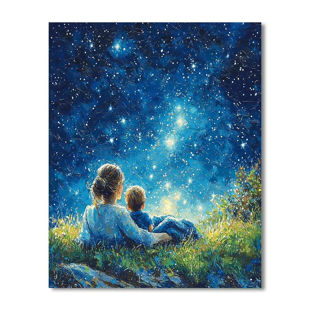 Under A Blanket Of Stars Paint By Color