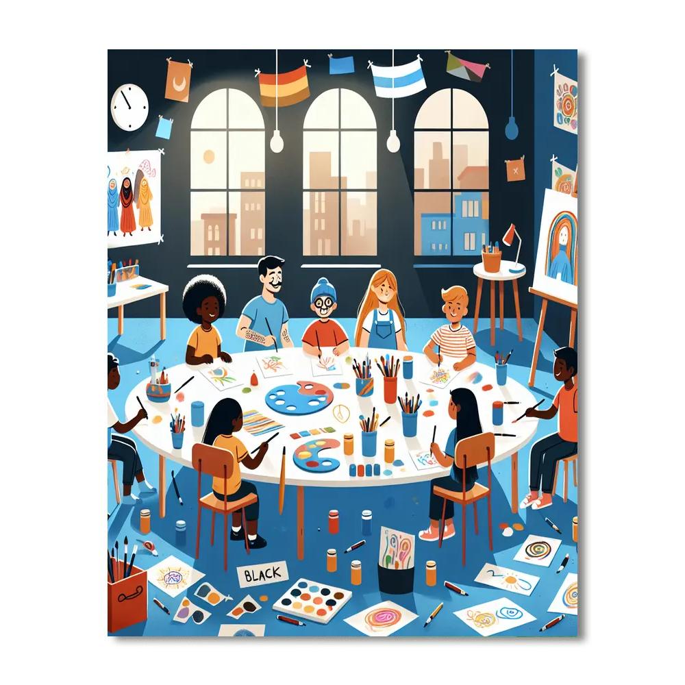 Creative Art Workshop Number Painting