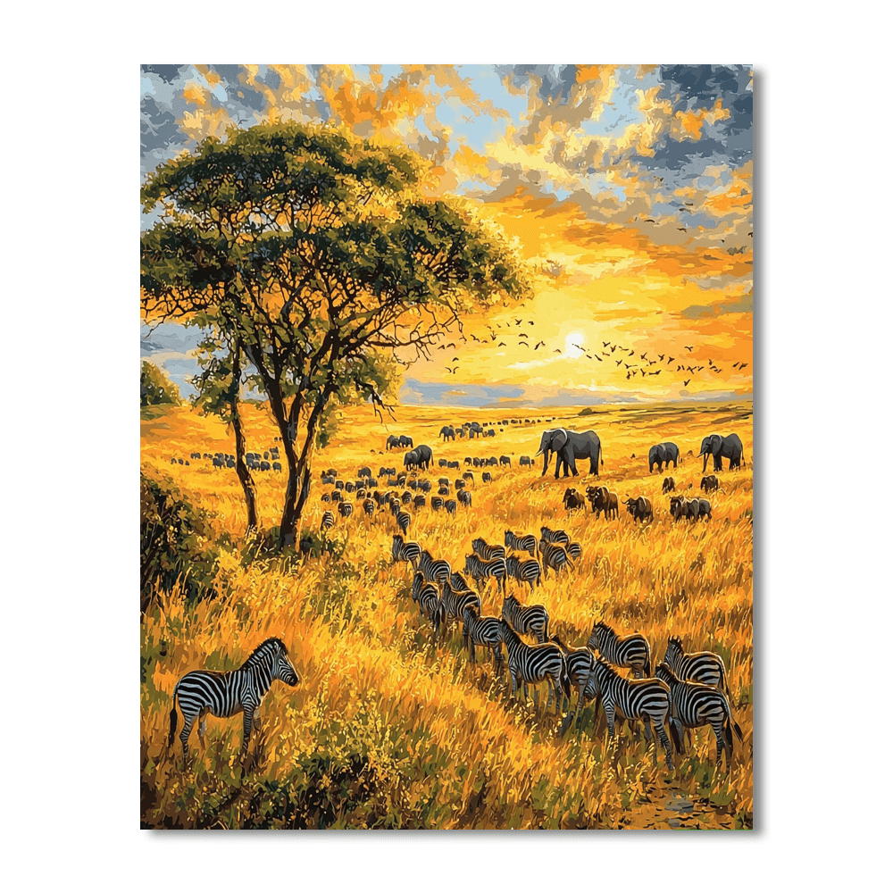Serengeti National Park DIY Paint By Numbers