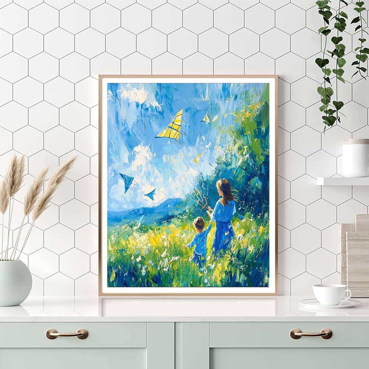Kite Day Joy Painting Number Kit