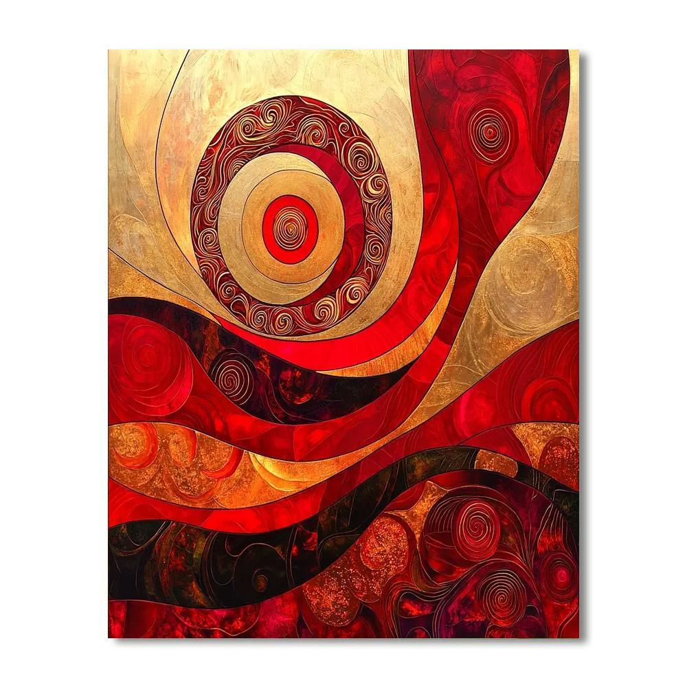 Gustav Klimt Inspired Mystical Harmony  DIY Paint By Numbers