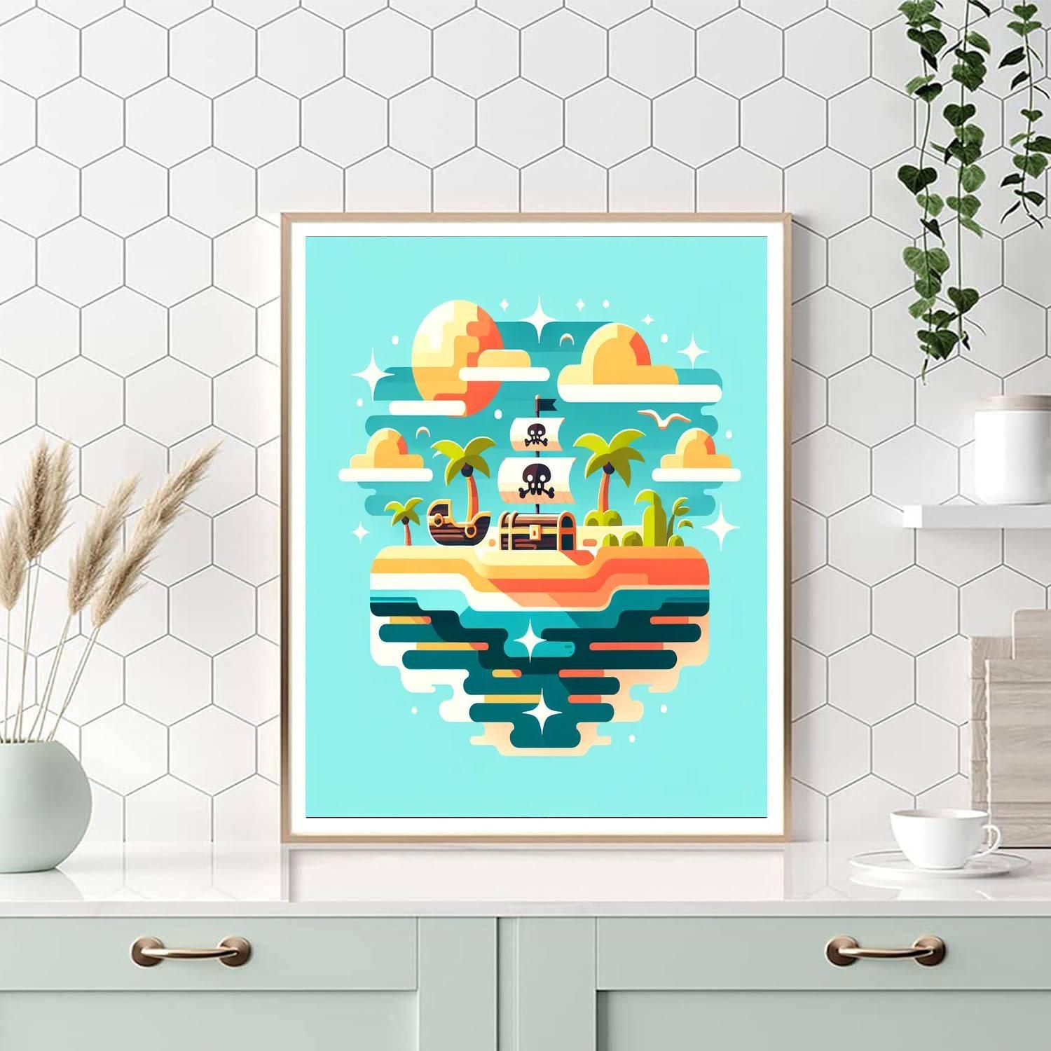 Pirate's Island Adventure Paint By Number
