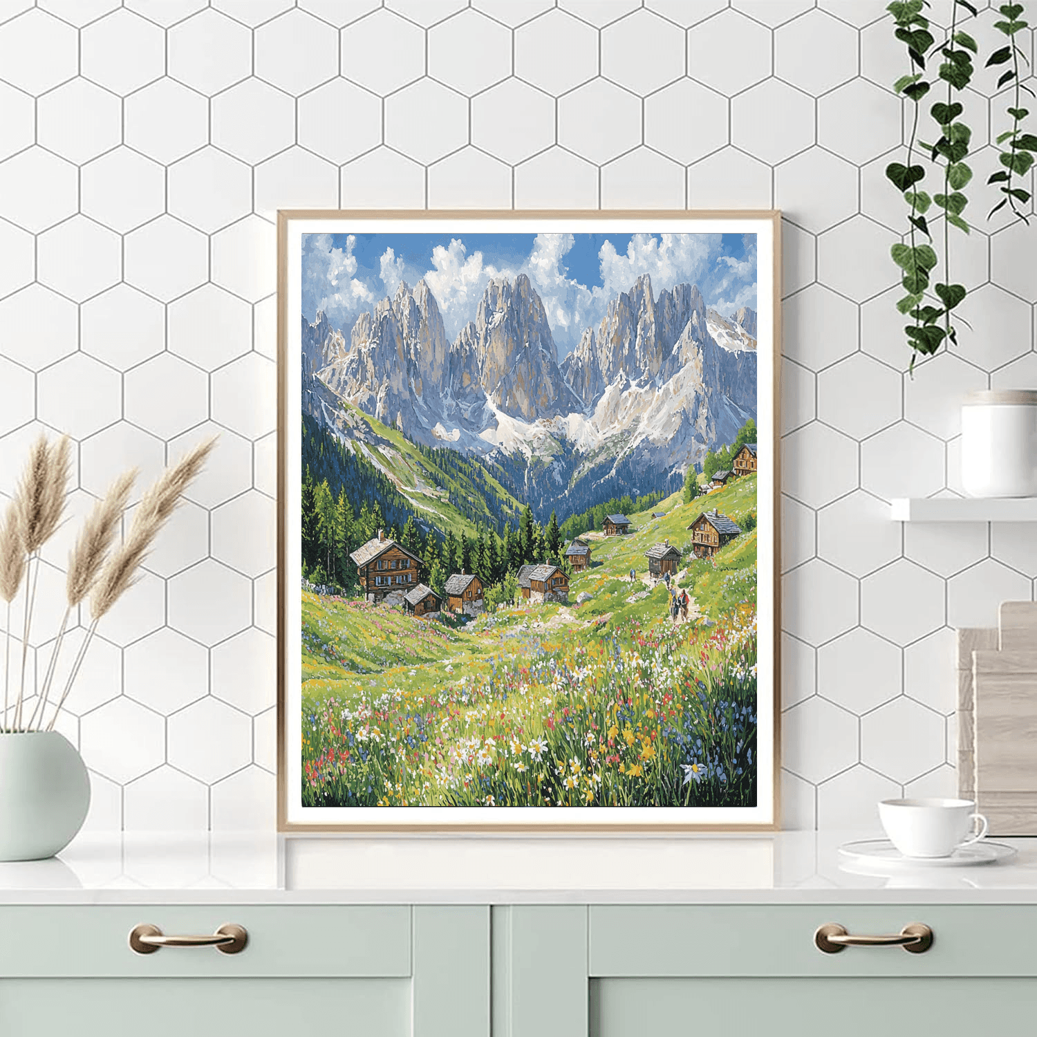 The Dolomites DIY Paint By Numbers