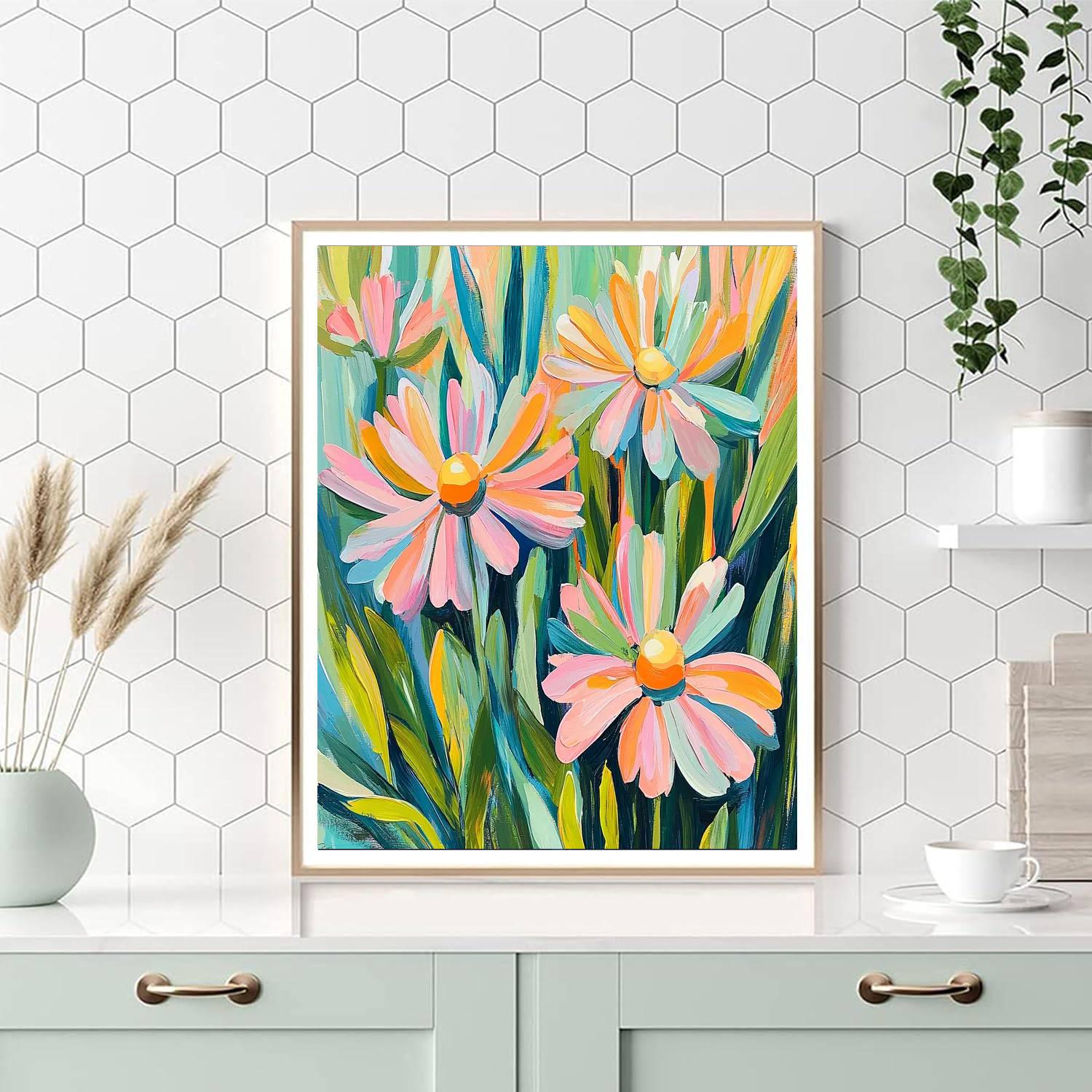 Paul Cézanne Inspired Whimsical Blossom Hues  Paint By Numbers Art