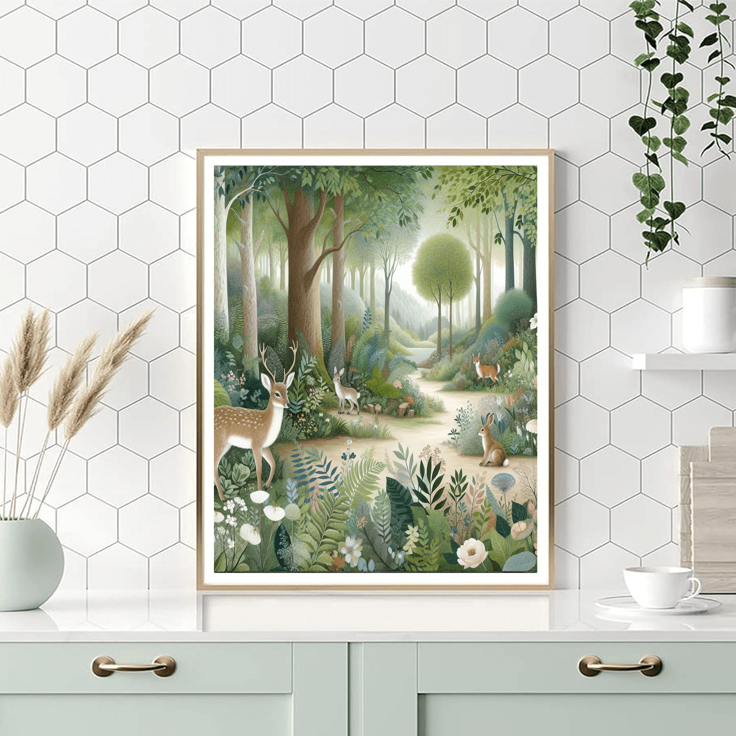 Charming Woodland Escape Painting Number Kit